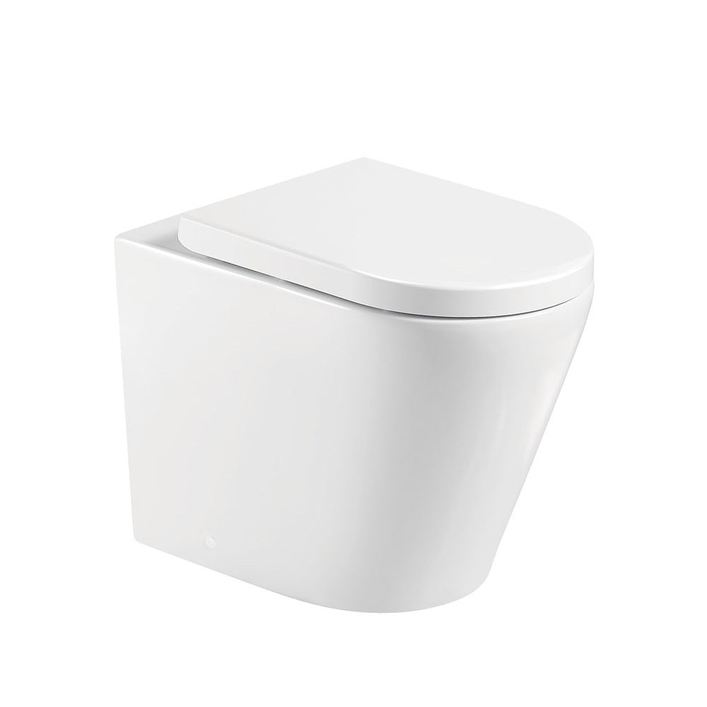 Fienza Aluca Tornado Wall Faced Toilet Suite (S Trap) Viega V-03 Under Counter Cistern (No Button) Gloss White K315A-V3