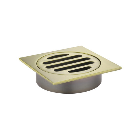 Sonia Grate Floor (Suit 80mm) Brushed Gold KFG-201G
