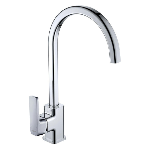 Argent Kubic Gooseneck Kitchen Mixer Chrome KM422423