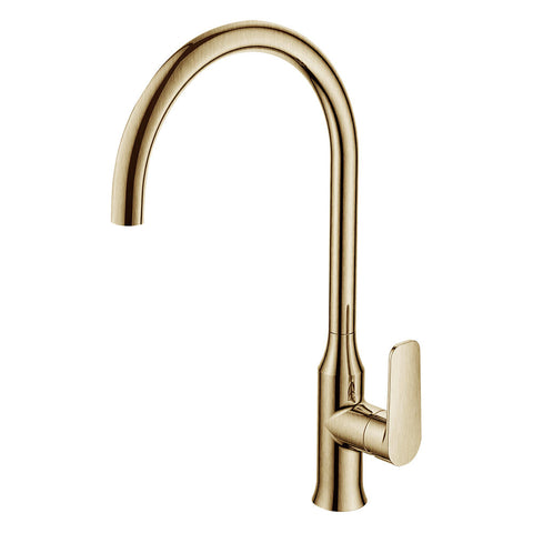 Argent Pace Gooseneck Kitchen Mixer Brushed Gold KM422622BG