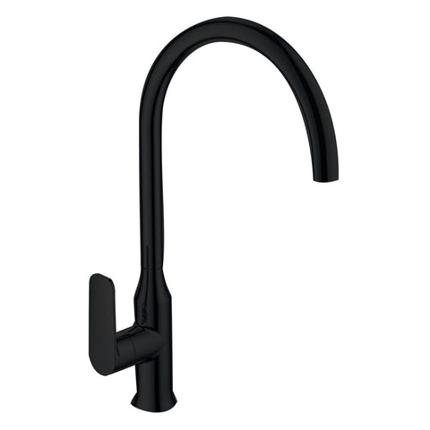Argent Pace Gooseneck Kitchen Mixer Matte Black KM42262295