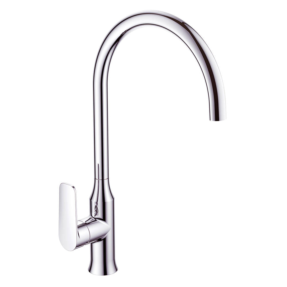 Argent Pace Gooseneck Kitchen Mixer Chrome KM422622
