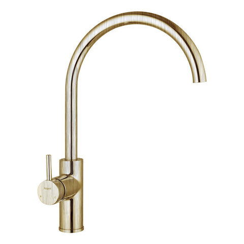 Argent Grace Gooseneck Kitchen Mixer Brushed Gold KM424408BG
