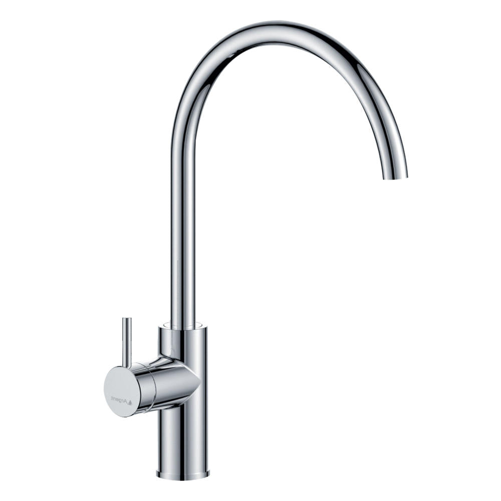 Argent Grace Gooseneck Kitchen Mixer Chrome KM424408