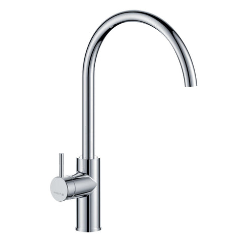 Argent Grace Gooseneck Kitchen Mixer Chrome KM424408