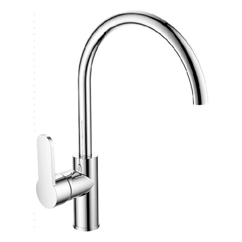 Argent Mirra Gooseneck Kitchen Mixer Chrome KM426822