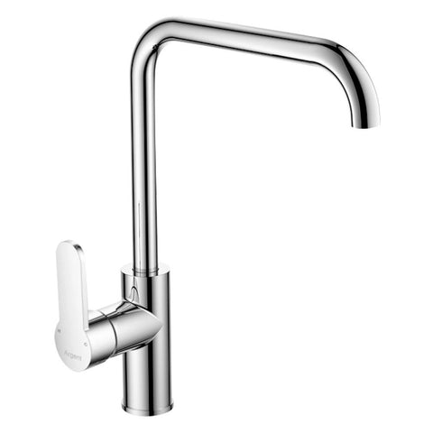 Argent Mirra Square Gooseneck Kitchen Mixer Chrome KM426823