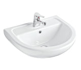 Argent Mode Wall Hung Basin 550mm (No Taphole - No Overflow - Trap Cover) White KO04LVB01TB
