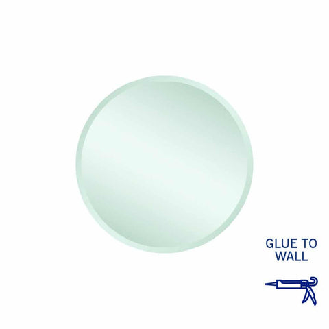 Thermogroup Kent 18mm Bevel Round Mirror - 500mm dia Glue-to-Wall KR5050GT