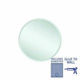 Thermogroup Kent 18mm Bevel Round Mirror - 500mm dia Glue-to-Wall and Demister KR5050GTD