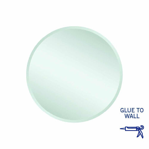 Thermogroup Kent 18mm Bevel Round Mirror - 600mm dia Glue-to-Wall KR6060GT