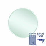 Thermogroup Kent 18mm Bevel Round Mirror - 600mm dia Glue-to-Wall and Demister KR6060GTD