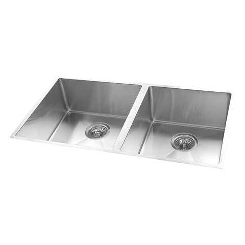 Argent Executive Chef Sink 1 & 3/4 Bowl 810x440mm (No Tap Hole) Stainless Steel KS2081220