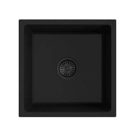 Argent Grace Sink Single Bowl 450x450mm (No Taphole) Matte Black KS5045100MB