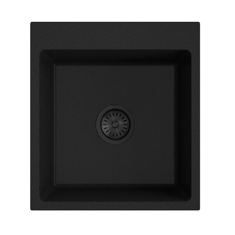 Argent Grace Sink Single Bowl 450x450mm (1 Tap Hole) Matte Black KS5045400MB