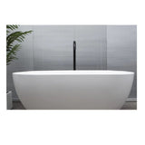 Kaskade Bath Lucia Oval 1800mm Stone Matte White VX12-1800