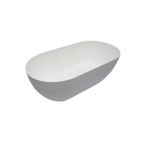 Kaskade Bath Lucia Oval 1600mm Stone Matte White VX12-1600