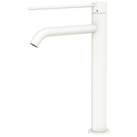 Fienza Kaya Care Tall Basin Mixer Matte White 228107DMW