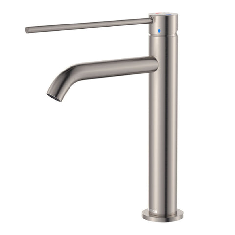 Fienza Kaya Care Medium Basin Mixer Brushed Nickel 228110DBN