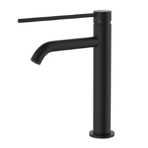 Fienza Kaya Care Medium Basin Mixer Matte Black 228110DB