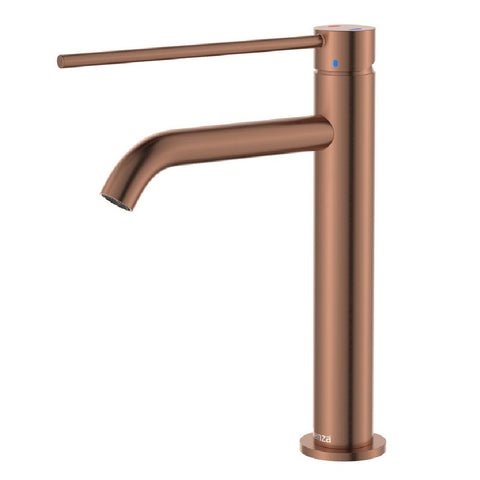 Fienza Kaya Care Medium Basin Mixer Brushed Copper 228110DCO