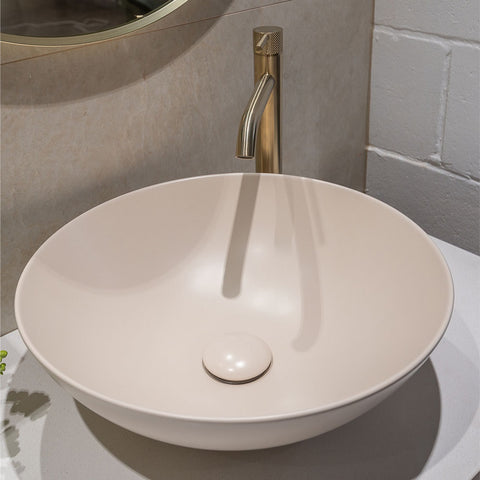Fienza Aluca Above Counter Basin 400x400mm Matte Khaki RB821MK