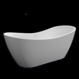 Kaskade Pure Kirsty Freestanding Oval Bath 1700mm Matte White VX14-1700-NIK8647NA