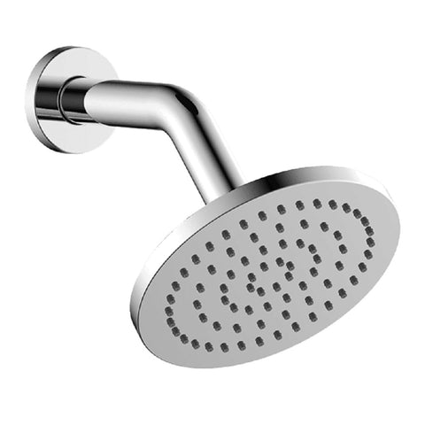 Abey Gareth Asthon Shower Round150mm 5 Functions 190mm Arm Chrome LAA02