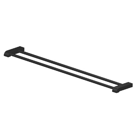 Abey Park Avenue Double Towel Rail 760mm Black LDTR-B