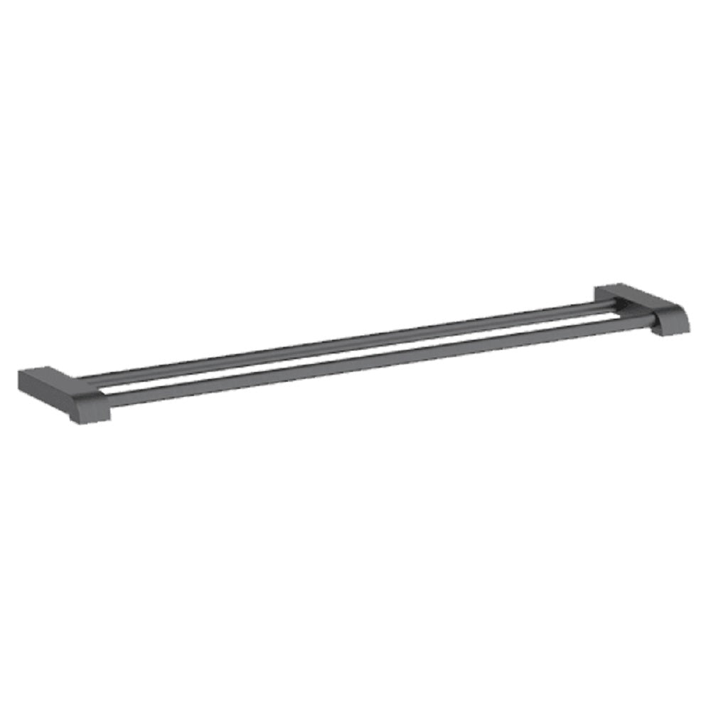 Abey Park Avenue Double Towel Rail 760mm Gunmetal LDTR-GM