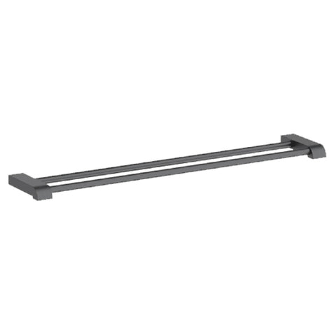 Abey Park Avenue Double Towel Rail 760mm Gunmetal LDTR-GM