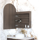 Otti Led Archie Shaving Cabinet 900x600mm Premium Edition Sable Walnut LED-ARSV9060SW-VP