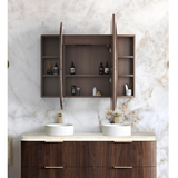 Otti Led Bondi Shaving Cabinet 1500x900mm Premium Edition Sable Walnut LED-BOSV1590SW-VP