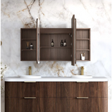 Otti Led Bondi Shaving Cabinet 1800x900mm Premium Edition Sable Walnut LED-BOSV1890SW-VP