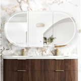 Otti Led Bondi Shaving Cabinet 1800x900mm Premium Edition Sable Walnut LED-BOSV1890SW-VP