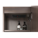 Otti Led Bondi Shaving Cabinet 900x600mm Premium Edition Sable Walnut LED-BOSV9060SW-VP