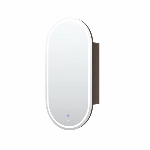 Otti Led Noosa Shaving Cabinet 900x450mm Premium Edition Sable Walnut LED-SOV9045SW-VP