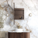 Otti Led Noosa Shaving Cabinet 900x450mm Premium Edition Sable Walnut LED-SOV9045SW-VP