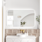 Otti Newport Frameless Back Lit Tuffi Led Mirror 1200x750mm LED-SQ1275N
