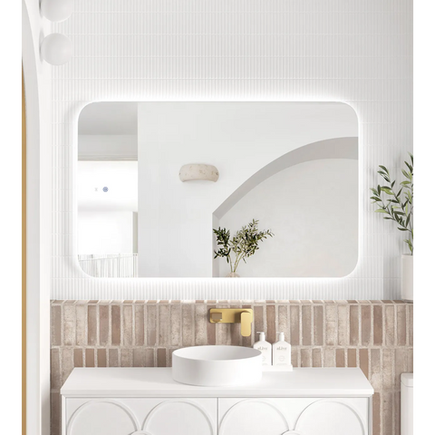 Otti Newport Frameless Back Lit Tuffi Led Mirror 1200x750mm LED-SQ1275N