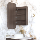 Otti Led Newport Shaving Cabinet 900x450mm Premium Edition Sable Walnut LED-SSQ9045SW-VP