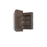 Otti Led Newport Shaving Cabinet 900x750mm Premium Edition Sable Walnut LED-SSQ9075SW-VP