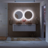 Fienza Sansa Led Round Acrylic Edge Mirror w/ Touch Sensor & Demister 600mm LED05-R60