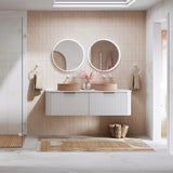 Fienza Sansa Led Round Acrylic Edge Mirror w/ Touch Sensor & Demister 600mm LED05-R60