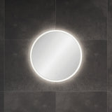 Fienza Sansa Led Round Acrylic Edge Mirror w/ Touch Sensor & Demister 600mm LED05-R60