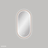 Fienza Empire Led Framed Pill Shaped Mirror 450x900mm Brushed Copper LED4590FPCO