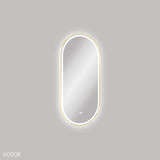 Fienza Empire LED Framed Mirror 450x900mm Urban Brass LED4590FPUB