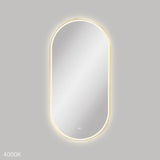 Fienza Empire LED Framed Mirror 600x1200mm Urban Brass LED60120FPUB