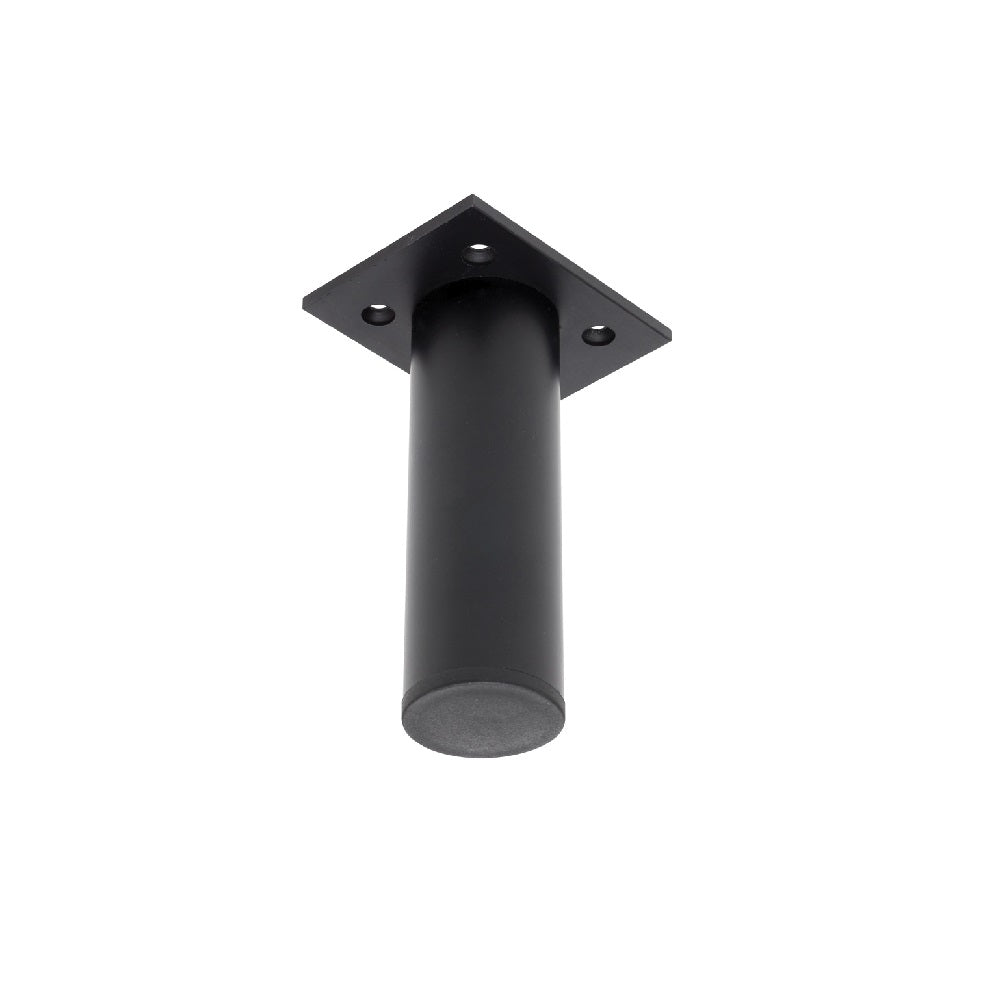 Fienza Legs 200mm Round Matte Black LEG200BLKRO