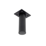 Fienza Legs 200mm Round Matte Black LEG200BLKRO